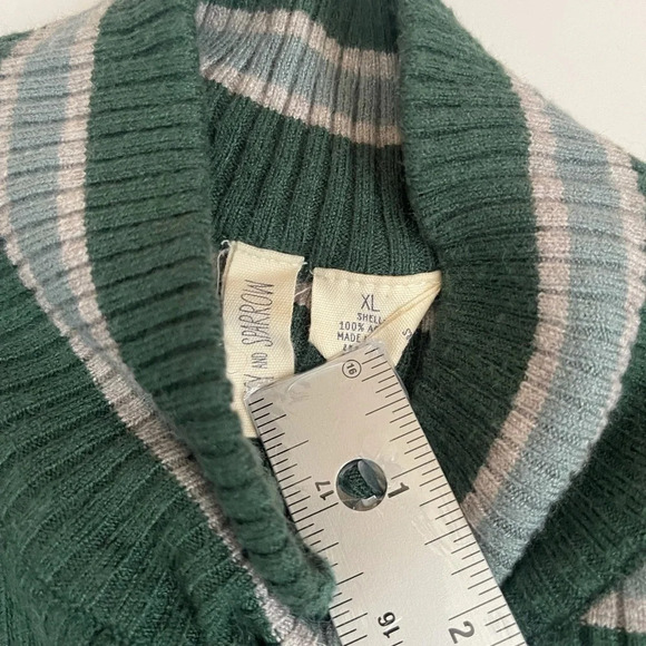 Sky and sparrow Striped Mock Neck Ribbed Sweater Size XL - Picture 4 of 7